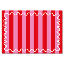 Load image into Gallery viewer, Macaroon Disposable Placemats - Cherry Stripe