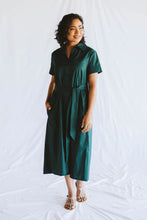Load image into Gallery viewer, Trinity Gabbi Shirt Dress - Green