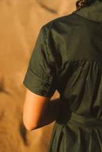 Load image into Gallery viewer, Trinity Gabbi Shirt Dress - Green