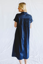 Load image into Gallery viewer, Trinity Gabbi Shirt Dress - Navy