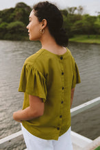 Load image into Gallery viewer, Trinity Ophelia Top - Chartreuse