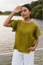 Load image into Gallery viewer, Trinity Ophelia Top - Chartreuse