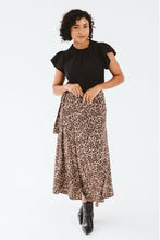 Load image into Gallery viewer, Trinity Donna Wrap Skirt - Leopard