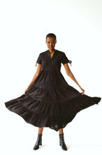 Load image into Gallery viewer, Trinity Shea Black Anglaise Dress