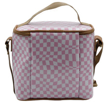 Load image into Gallery viewer, IY Lunch Cooler - Warped Check Pink