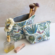Load image into Gallery viewer, A Love Supreme Makeup Pouch - Bloom Light Blue Multi coloured