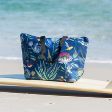 Load image into Gallery viewer, A Love Supreme Beach Bag - Bloom Navy Multi coloured