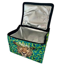 Load image into Gallery viewer, Macaroon Insulated Lunch Cooler Bag - Tanzanite Leopard