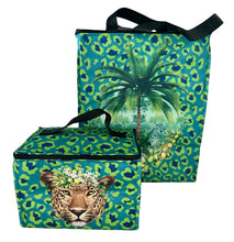 Load image into Gallery viewer, Macaroon Insulated Lunch Cooler Bag - Tanzanite Leopard