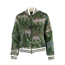 Load image into Gallery viewer, Rush Resort Activewear Lined Bomber Jacket - Okavango Olive