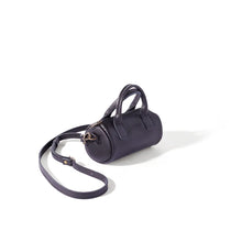 Load image into Gallery viewer, Indo Leather Mini Barrel Crossbody Bag - Black