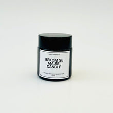 Load image into Gallery viewer, Black Soya Candle - Eskom se Ma