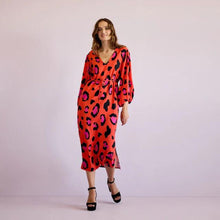 Load image into Gallery viewer, Good Clothing Melody Dress - Orange leo