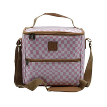 Load image into Gallery viewer, IY Lunch Cooler - Warped Check Pink