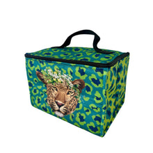 Load image into Gallery viewer, Macaroon Insulated Lunch Cooler Bag - Tanzanite Leopard