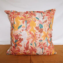 Load image into Gallery viewer, Mooch Lush Jungle Cushion Cover 60x60cm - Peach