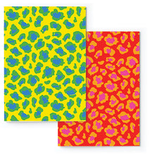 Load image into Gallery viewer, Macaroon A5 Soft Covered Journal Set of 2  - Lumo Leopard