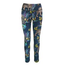 Load image into Gallery viewer, Rush Sports Tights - Cobalt Leopard