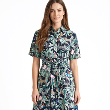 Load image into Gallery viewer, Jo Champ Raglan Shirtwaister - Tropical Multi-coloured