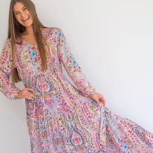 Load image into Gallery viewer, Coco & Salt Southern Belle Dress - Paisley Pink
