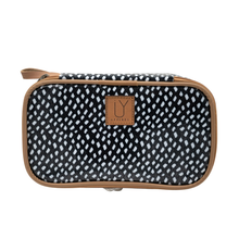 Load image into Gallery viewer, IY Cosmetic Pod - Spotted White on Black