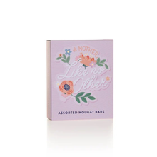 Load image into Gallery viewer, Box of assorted Ma Mere nougat bars with floral design and Mothers Day text on a white background