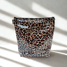 Load image into Gallery viewer, Di & Glynni Large Cosmetic Bag - Real Leopard