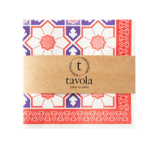 Load image into Gallery viewer, Tavola Napkins - Moroccan Tile Red/Purple