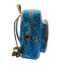 Load image into Gallery viewer, IY Satchel - Warped Check Aqua