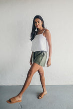 Load image into Gallery viewer, Janni & George Tie Shorts - Olive