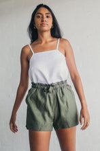 Load image into Gallery viewer, Janni & George Tie Shorts - Olive