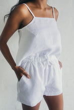 Load image into Gallery viewer, Janni & George Tie Shorts - White