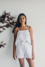 Load image into Gallery viewer, Janni & George Tie Shorts - White
