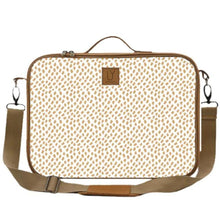 Load image into Gallery viewer, IY Laptop Bag - Spotted Gold on White