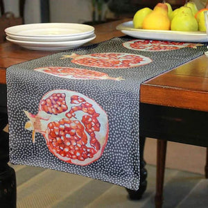 Caversham Textiles 180cm Table Runner - Spotted Pomegranate