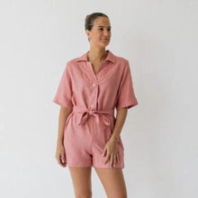 Load image into Gallery viewer, Janni &amp; George New Playsuit with Tie - Guava
