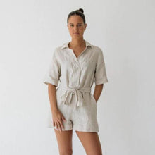Load image into Gallery viewer, Janni & George New Playsuit with Tie  - Stone