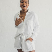 Load image into Gallery viewer, Janni & George tie shorts - white