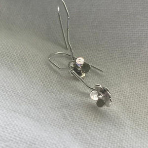 Liwo Sterling Silver Anemone Drop Hook Earrings