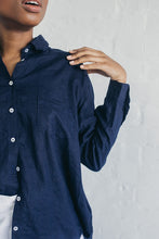 Load image into Gallery viewer, Janni & George Linen Shirt  - Navy