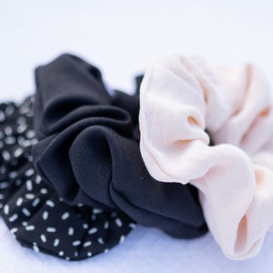 Kimo Scrunchies - Plain Black