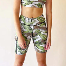 Load image into Gallery viewer, Rush High Waist Sport Shorts - Leaping Leopard
