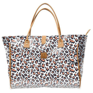 Iy Shopper Bag - Leopard Coral