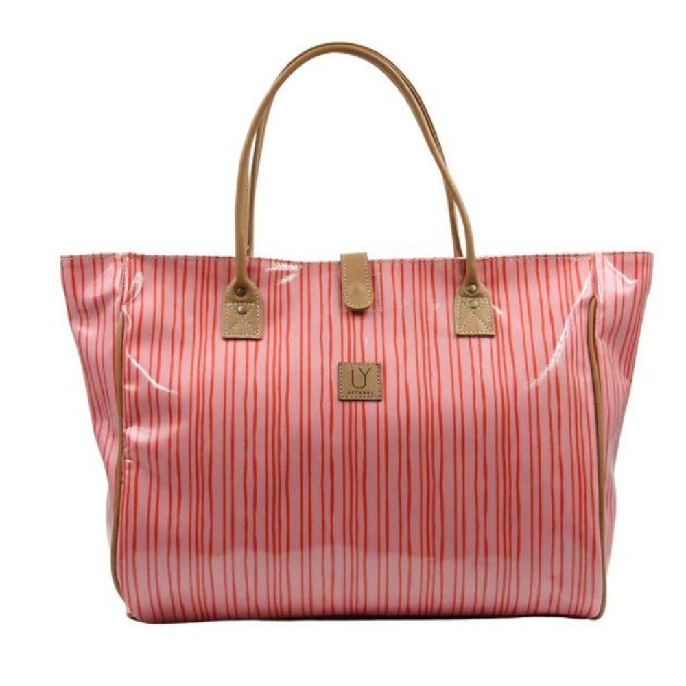 IY Shopper Bag - Stripe Pink