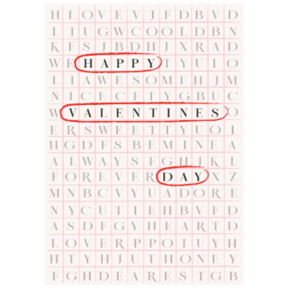 Studio Italiana Card Valentines Day Crossword Unison Store Studio Italiana Card Valentines Day Crossword Unison Store