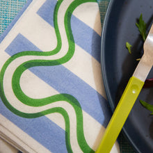 Load image into Gallery viewer, Tavola Napkins - Swirl Blue &amp; Green
