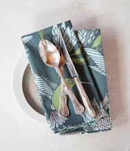 Load image into Gallery viewer, A Love Supreme 2 pk Napkins - Africa Deep Blue on White
