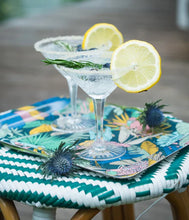 Load image into Gallery viewer, A Love Supreme Melamine Small Tray - Protea Blue on Gunmetal
