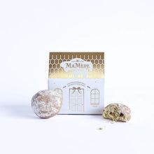 Load image into Gallery viewer, Ma Mere Mini Festive House Cream &amp; Gold - Pistachio &amp; Festive Nougat Shortbread Snowballs
