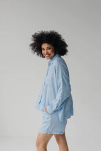 Load image into Gallery viewer, Janni &amp; George Sky Blue Linen Shirt
